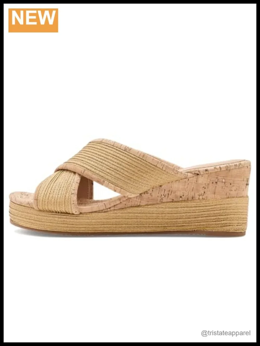 Donald Pliner Gorgina Woven Raffia Cork Wedge Sandal